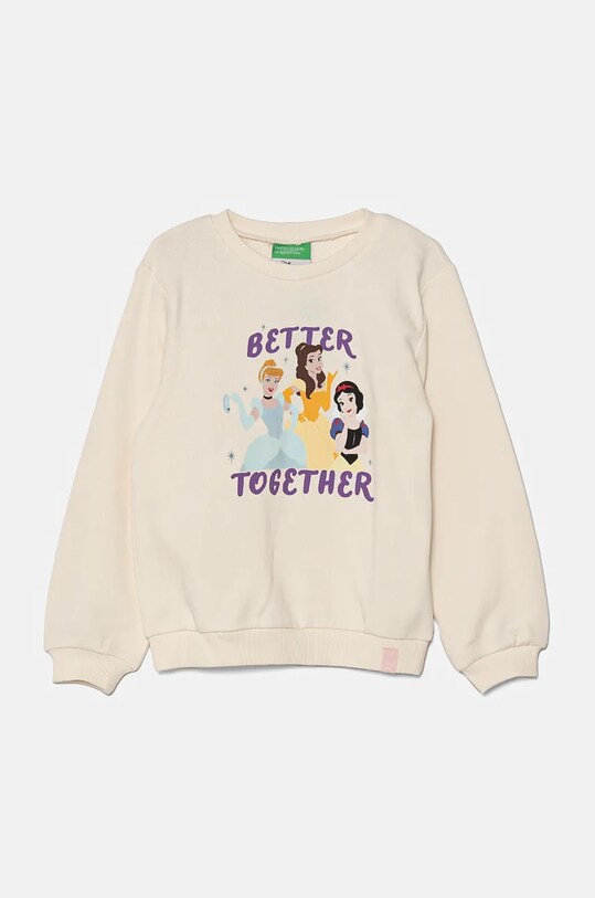 Дитяча бавовняна кофта United Colors of Benetton бавовна бежевий 3J68G10H7.P.Seasonal