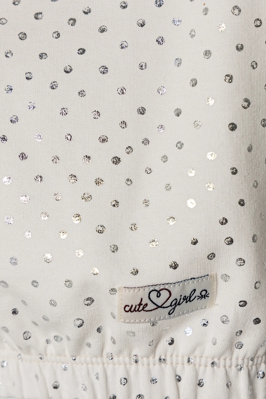 Fete United Colors of Benetton bluza copii 3S73G10GF.P.Seasonal alb