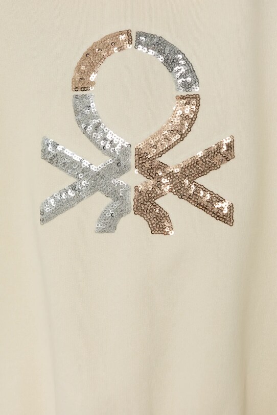 Dziewczynka United Colors of Benetton bluza dziecięca 39M2C203W.G.Seasonal beżowy