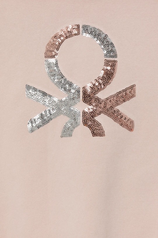 Dziewczynka United Colors of Benetton bluza dziecięca 39M2C203W.G.Seasonal różowy