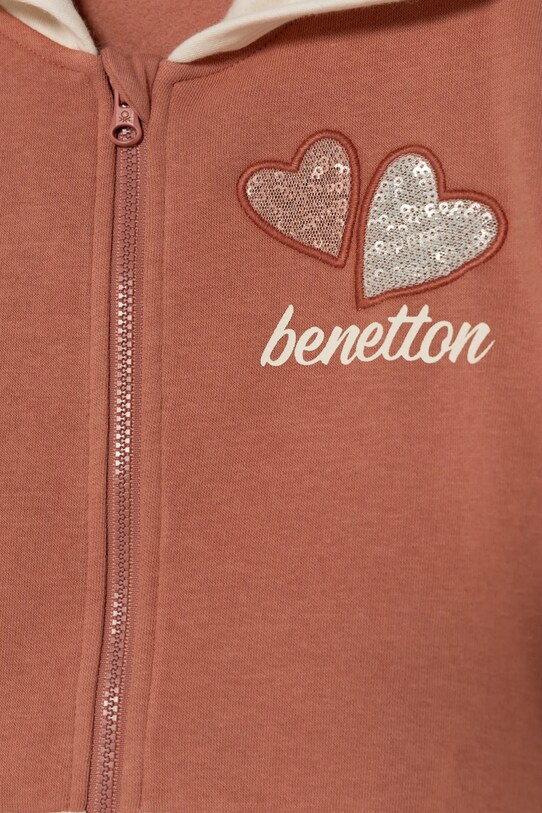Девочка Детская кофта United Colors of Benetton 39M2G503G.P.Seasonal оранжевый
