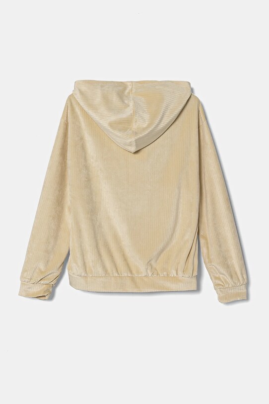 Дитяча велюрова кофта United Colors of Benetton 37JBC203V.G.Seasonal бежевий AW24