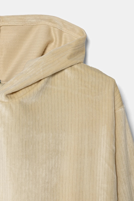 DÍVKA Dětská velurová mikina United Colors of Benetton 37JBC203V.G.Seasonal béžová