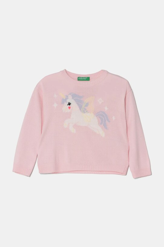 United Colors of Benetton sweter dziecięcy pozostałe różowy 1070H102K.P.Seasonal