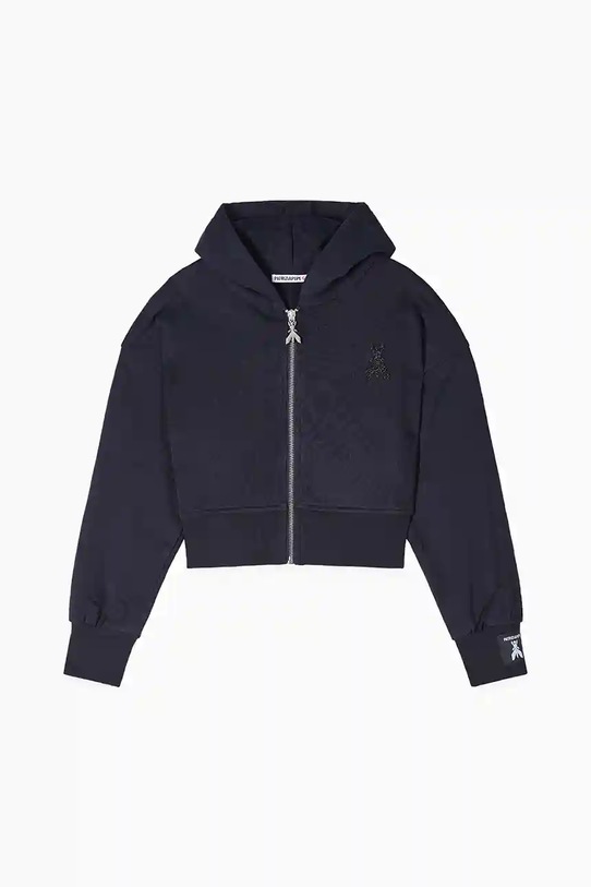 Patrizia Pepe bluza bawełniana dziecięca J046 bawełna czarny 7M0823