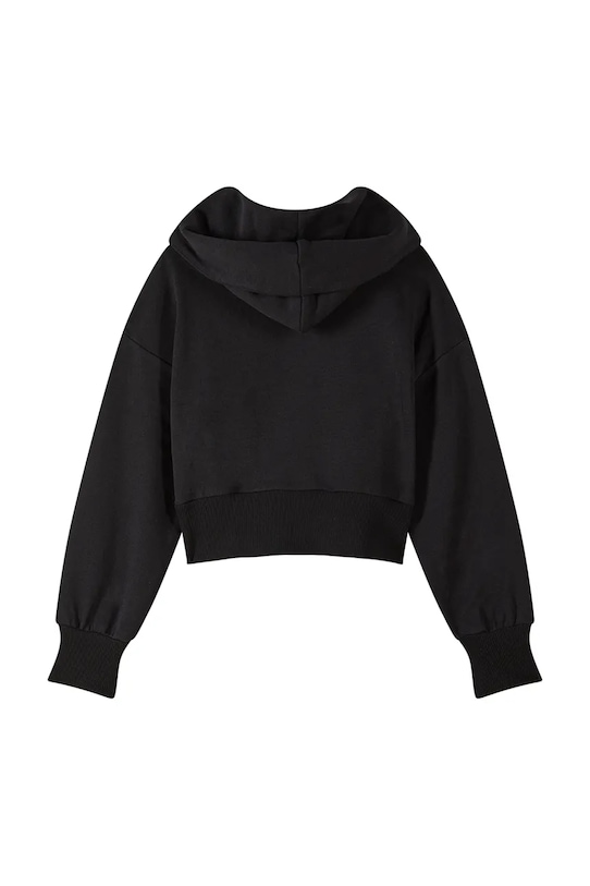 Detská bavlnená mikina Patrizia Pepe J046 bavlna čierna 7M0823