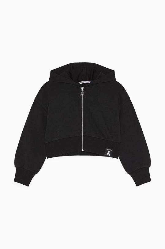 Παιδική βαμβακερή μπλούζα Patrizia Pepe J046 βαμβάκι μαύρο 7M0823