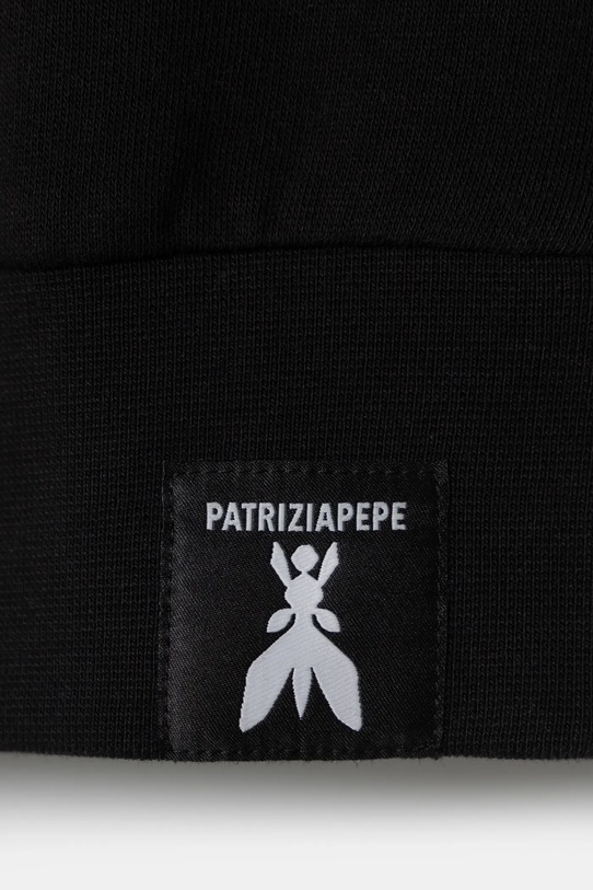 Κοριτσίστικα Παιδική βαμβακερή μπλούζα Patrizia Pepe J046 7M0854 μαύρο