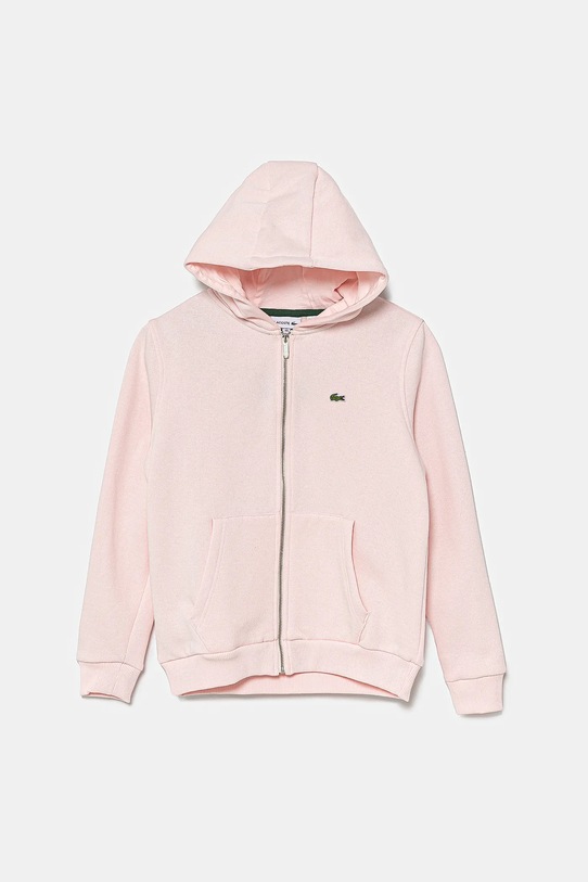 Dječja dukserica Lacoste bez uzorka roza SJ9723.