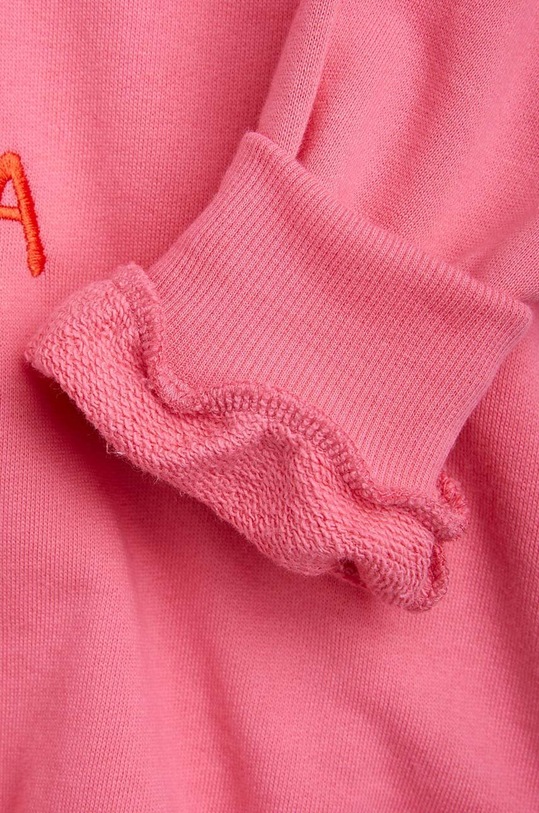 Mini Rodini bluza bawełniana dziecięca Parrot 2462012028 różowy