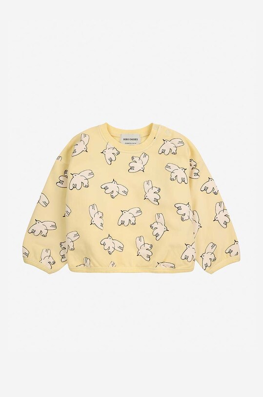 Кофта для младенцев Bobo Choses Freedom Bird 224AB027 жёлтый AW24
