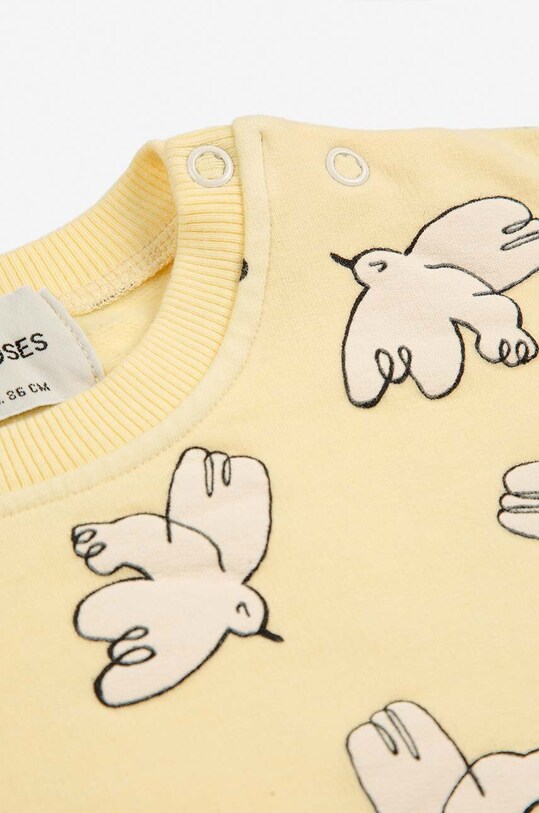 Мальчик Кофта для младенцев Bobo Choses Freedom Bird 224AB027 жёлтый