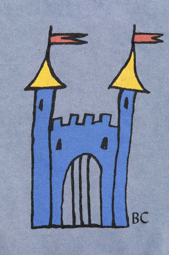 CHLAPEC Dětská bavlněná mikina Bobo Choses Faraway Castle 224AC036 šedá