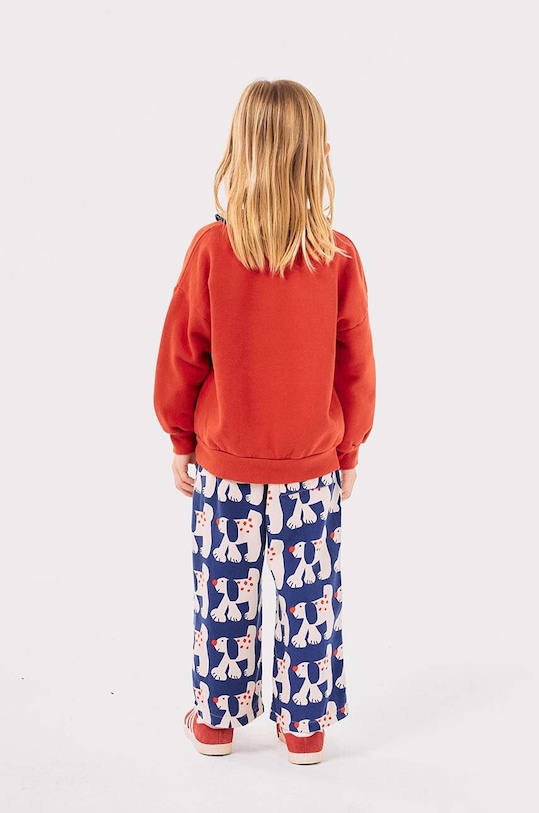 Detská bavlnená mikina Bobo Choses Freedom Bird 224AC040 červená