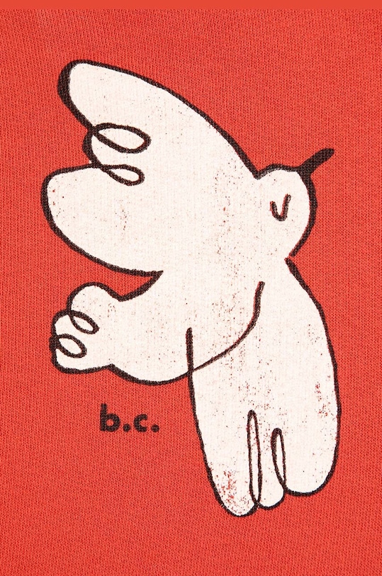 Chlapec Detská bavlnená mikina Bobo Choses Freedom Bird 224AC040 červená