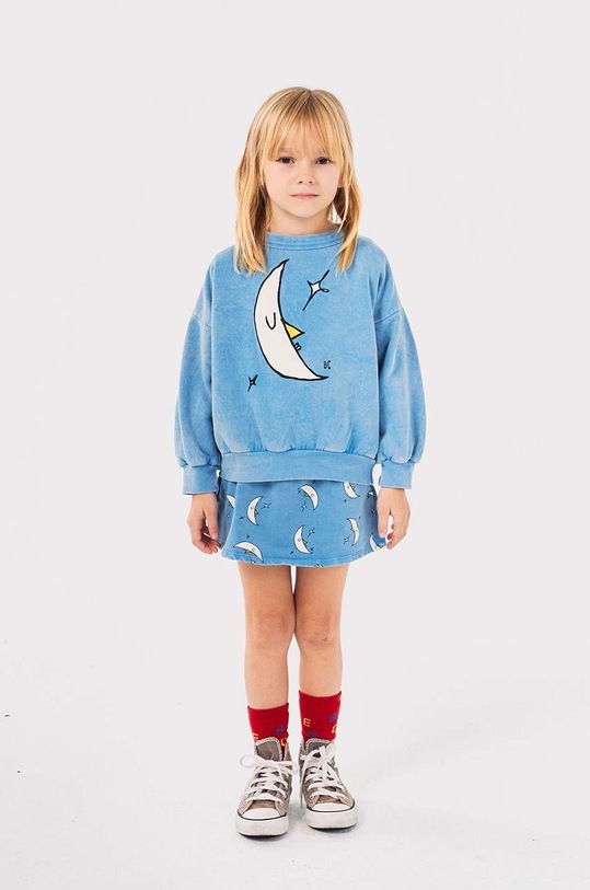Dětská bavlněná mikina Bobo Choses Beneath The Moon modrá 224AC042