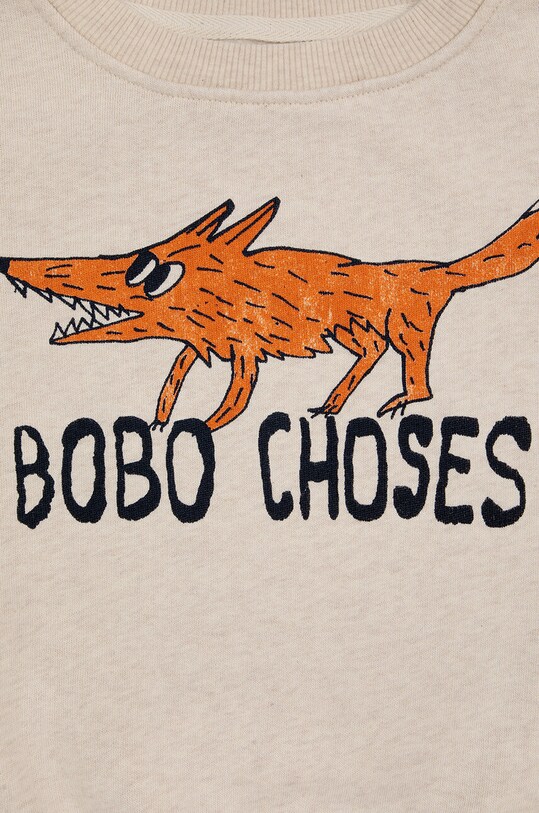 BIMBA Bobo Choses felpa in cotone bambino/a The Clever Fox 224AC044 beige