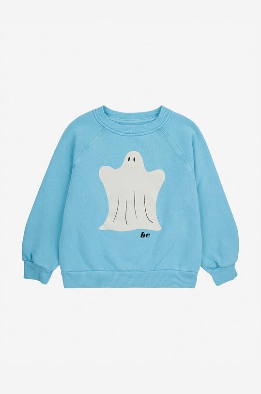 Детская хлопковая кофта Bobo Choses Funny Ghost 224AC051 голубой AW24