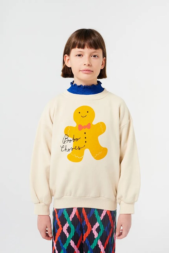 Детская хлопковая кофта Bobo Choses Gingerbread 224FC003