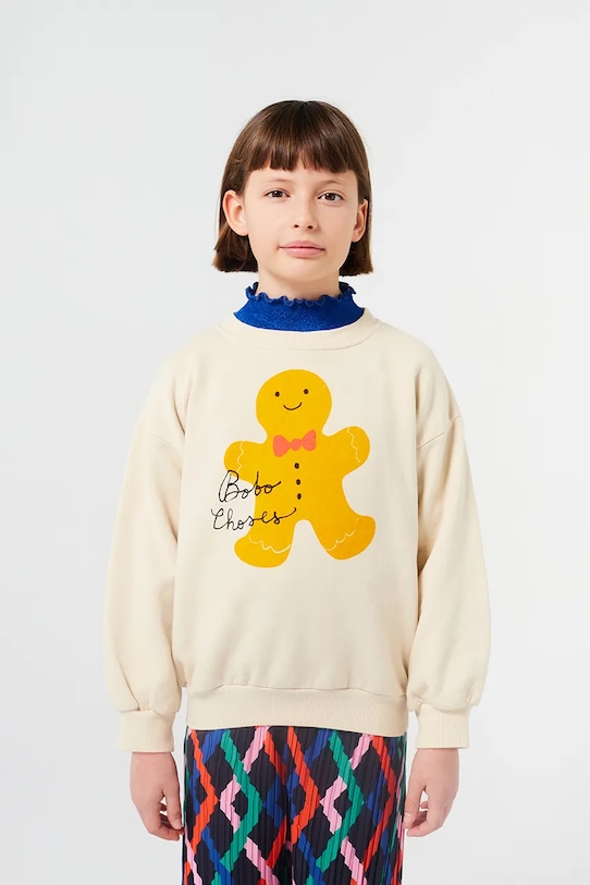 Bobo Choses bluza bawełniana dziecięca Gingerbread 224FC003