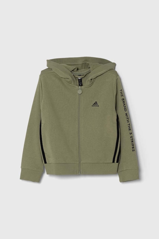 adidas bluza dziecięca JAM FZ HD IV9453 zielony AW24