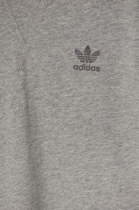 CHLAPEC Dětská bavlněná mikina adidas Originals LONG SLEEVE IW1018 šedá