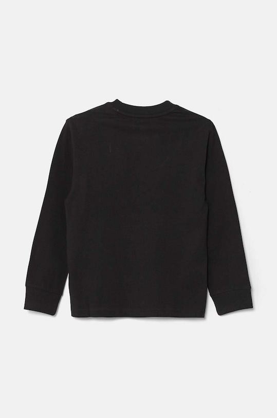Хлопчик Дитячий бавовняний лонгслів adidas Originals LONG SLEEVE IW3503 чорний