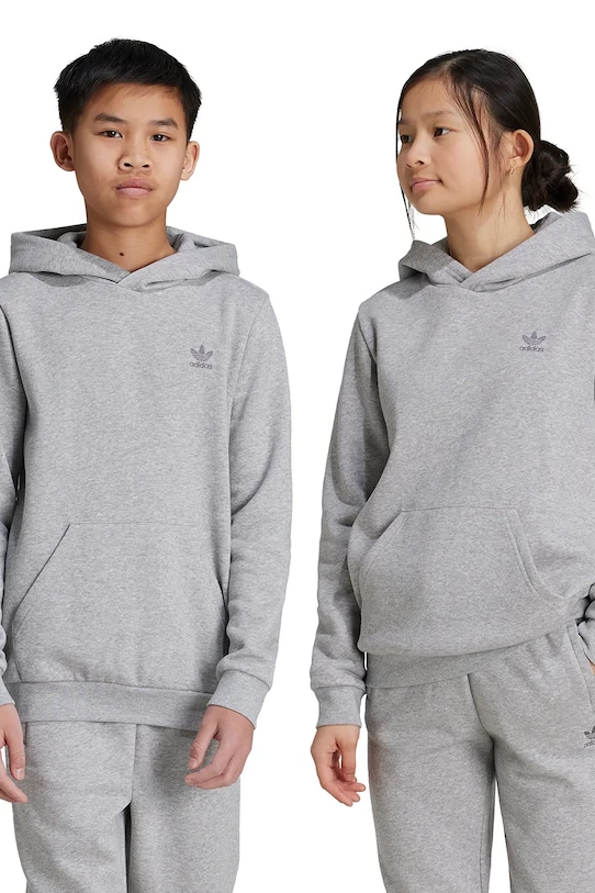 adidas Originals bluza dziecięca HOODIE z kapturem szary IX5285