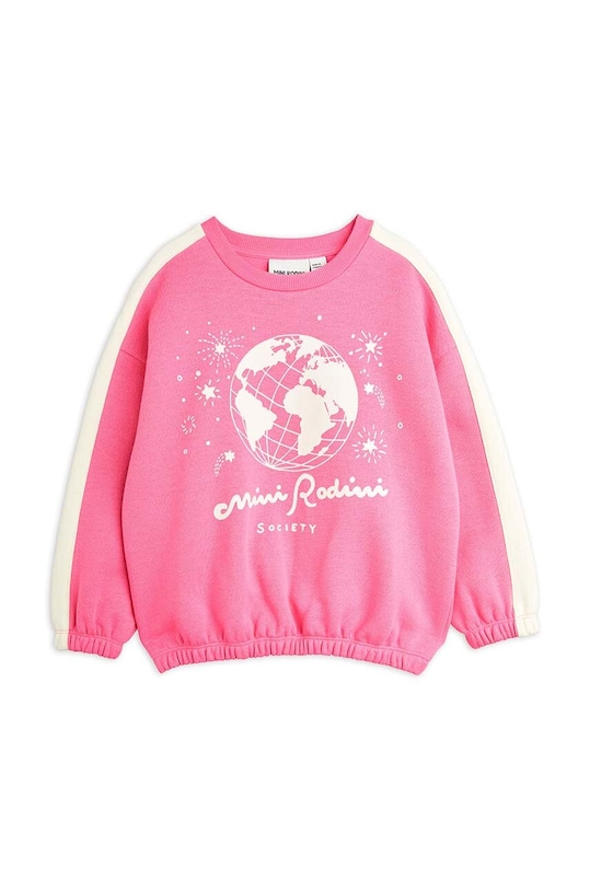 Детская хлопковая кофта Mini Rodini 2472011928 розовый AW24