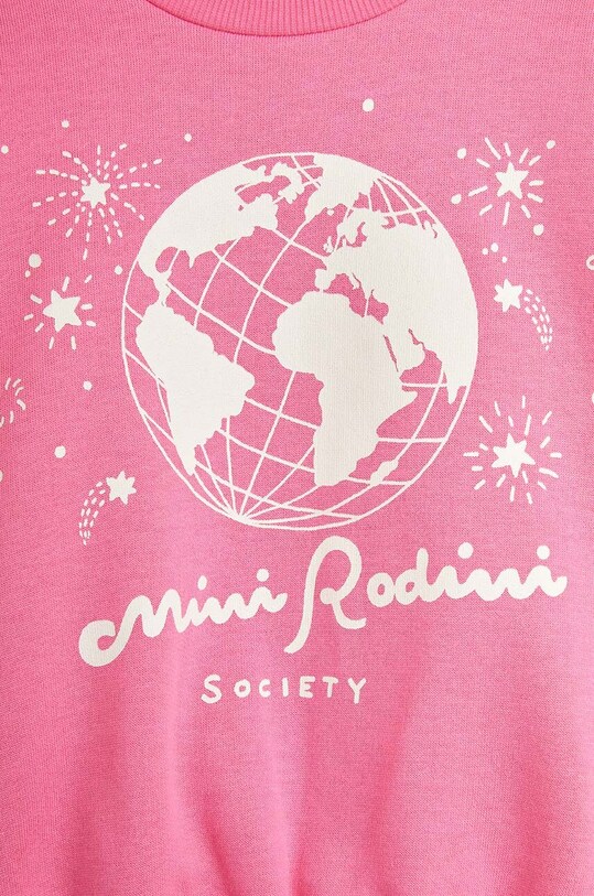 Детская хлопковая кофта Mini Rodini розовый 2472011928