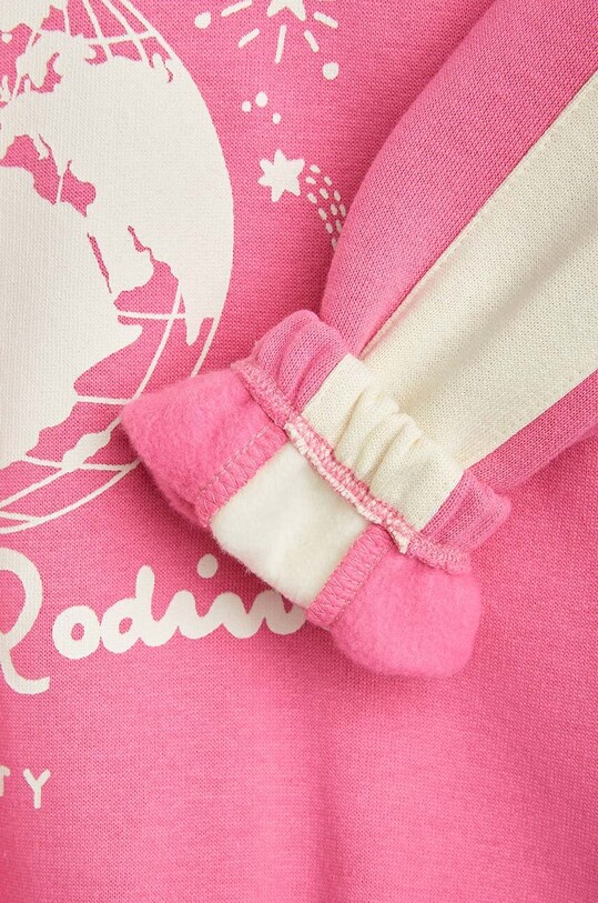 Детская хлопковая кофта Mini Rodini 2472011928 розовый