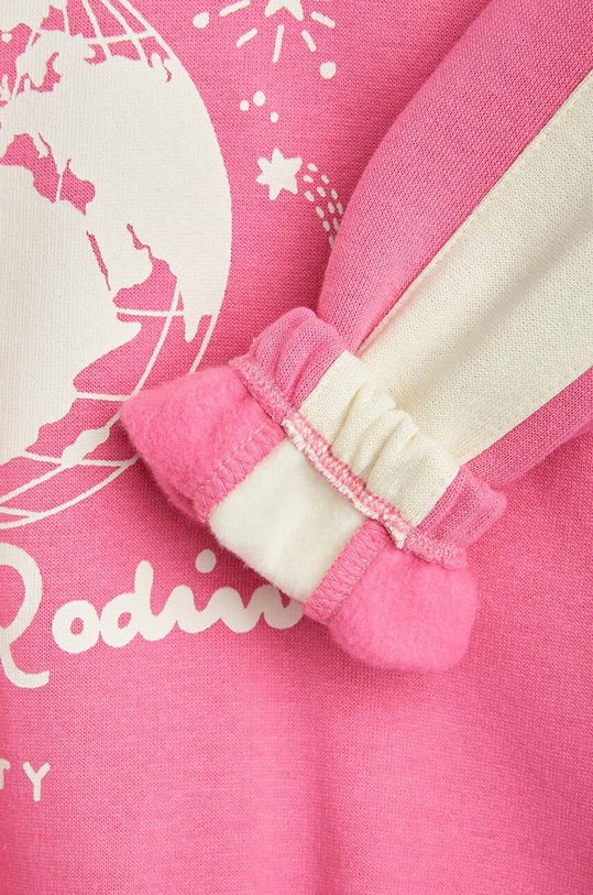 Detská bavlnená mikina Mini Rodini 2472011928 ružová