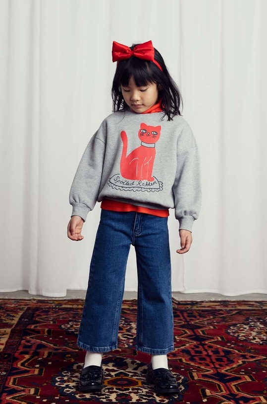 Дитяча бавовняна кофта Mini Rodini Cat 2472012194