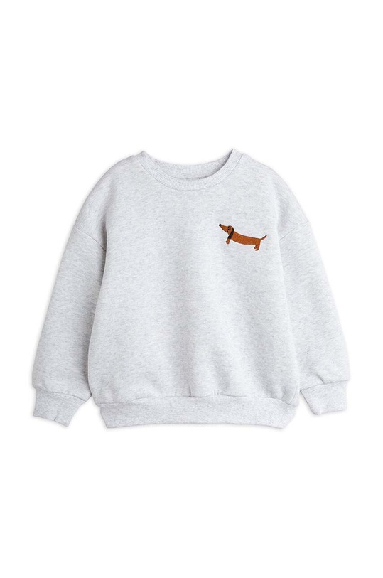 Dětská bavlněná mikina Mini Rodini Dog 2472013494 šedá AW24