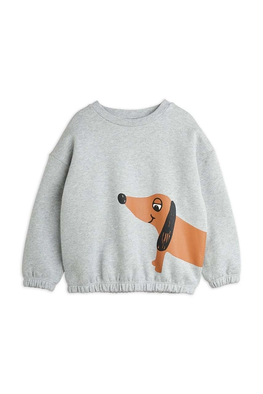 Mini Rodini bluza bawełniana dziecięca Dog nadruk szary 2472015994