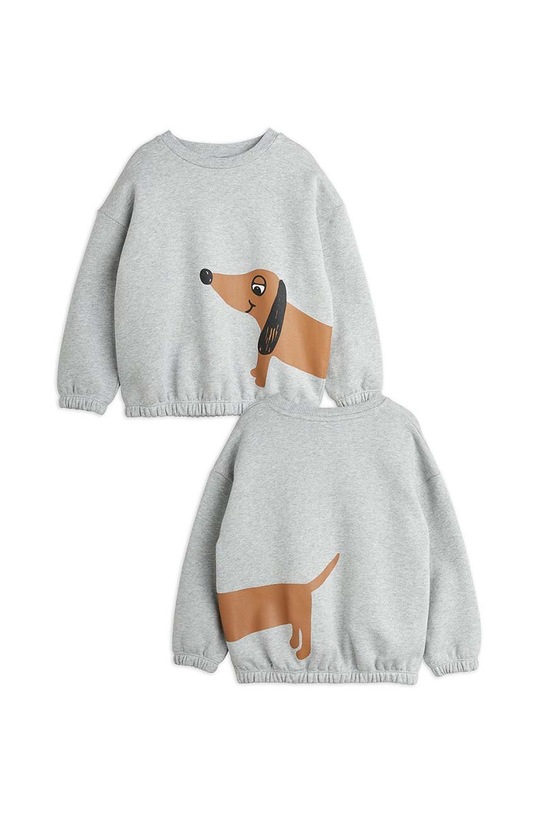 Mini Rodini bluza bawełniana dziecięca Dog szary 2472015994