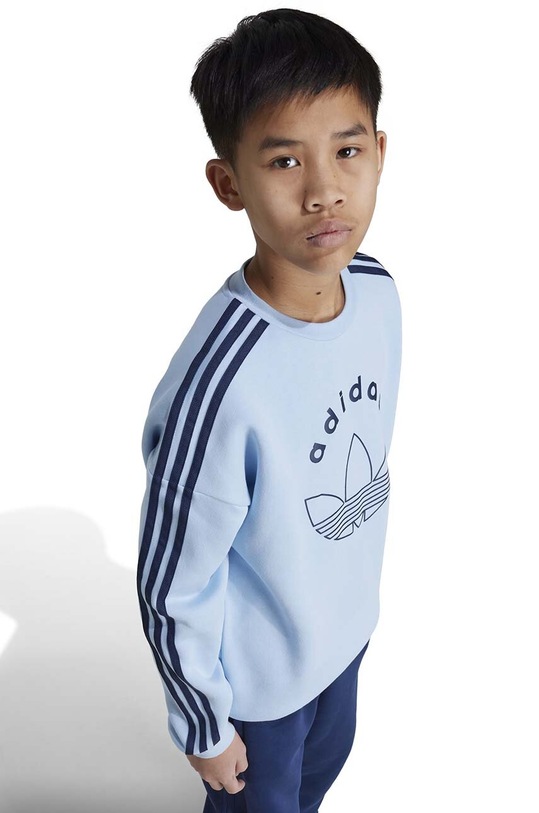 adidas Originals bluza dziecięca CREW pozostałe niebieski IX6845