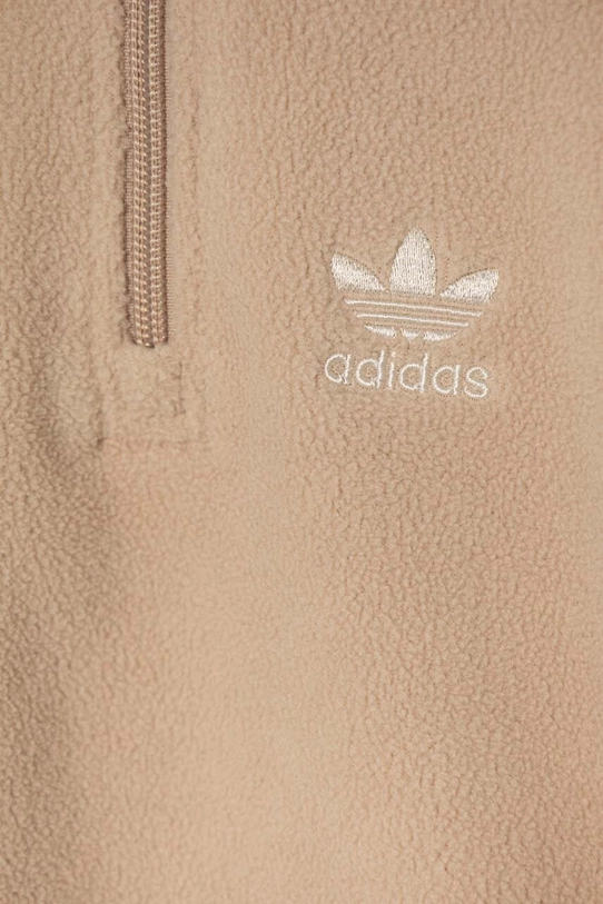 Хлопчик Дитяча флісова кофта adidas Originals POLAR FLEECE HZ IX9846 бежевий