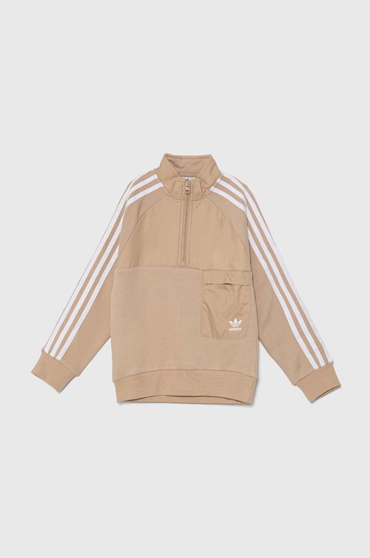 Dětská mikina adidas Originals HZ CREW IY0011 béžová AW24