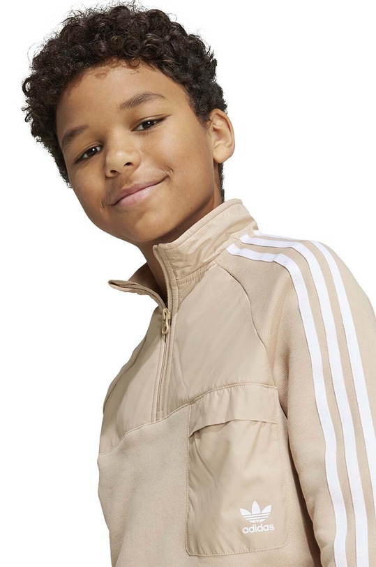 Dětská mikina adidas Originals HZ CREW IY0011 béžová