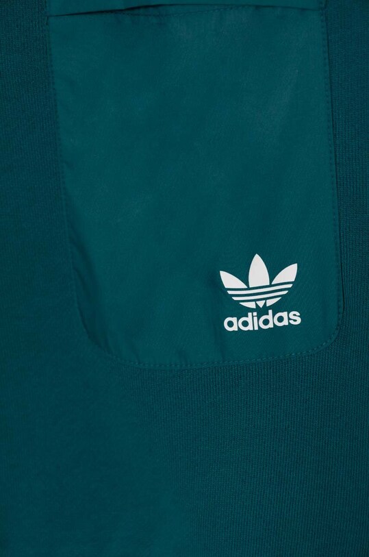 adidas Originals hanorac de bumbac pentru copii HZ CREW turcoaz IY0012