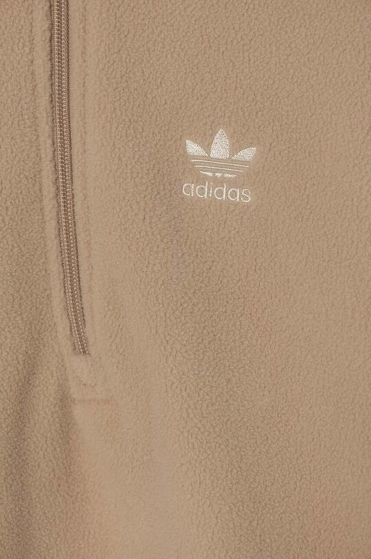 Дитяча флісова кофта adidas Originals POLAR FLEECE HZ бежевий IY5017