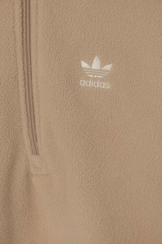 Dječja majica od flisa adidas Originals POLAR FLEECE HZ bež IY5017