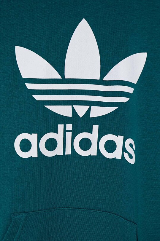 Dječja dukserica adidas Originals TREFOIL HOODIE tirkizna IY7440