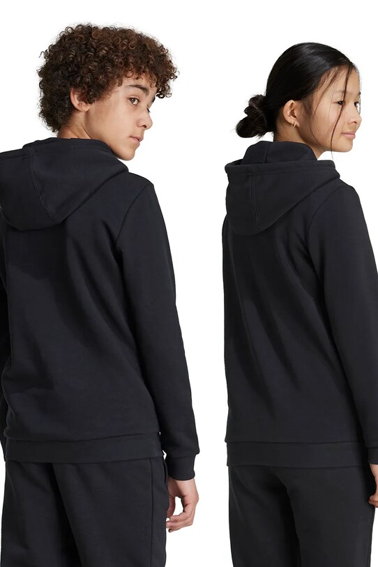 Дитяча кофта adidas Originals TREFOIL HOODIE IY7446 чорний