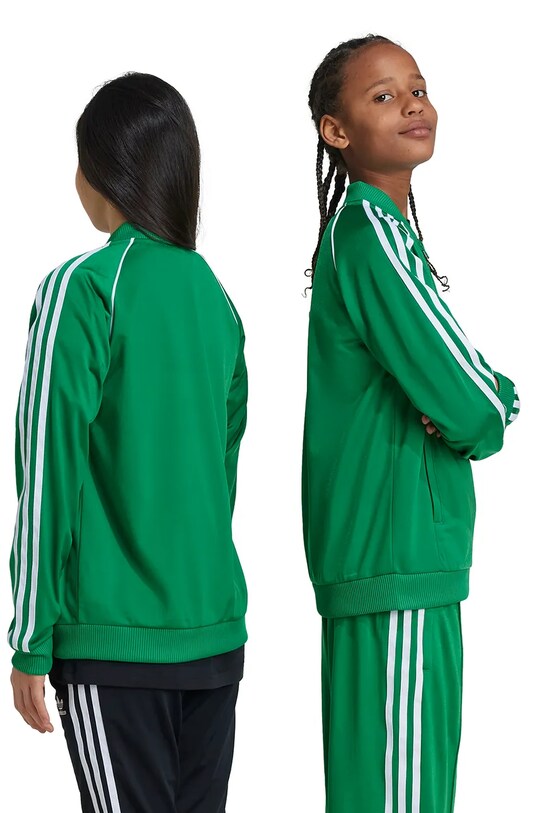 Дитяча кофта adidas Originals SST TRACK TOP IY7458 зелений
