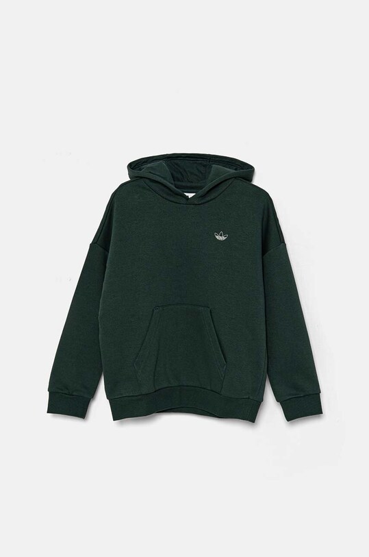 Дитяча кофта adidas Originals HOODIE з капюшоном зелений IY9555