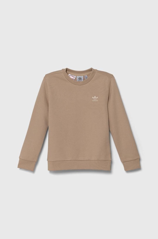 adidas Originals gyerek melegítőfelső pamutból CREW IZ4811 bézs AW24