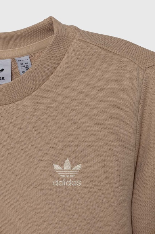 adidas Originals gyerek melegítőfelső pamutból CREW bézs IZ4811