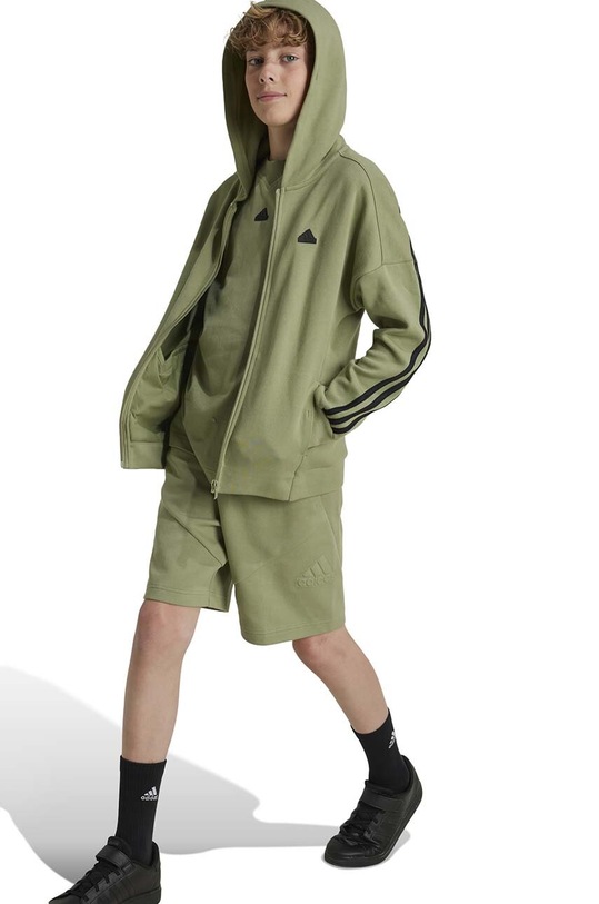 Детски суичър adidas U FI 3S FZ HD JH3601